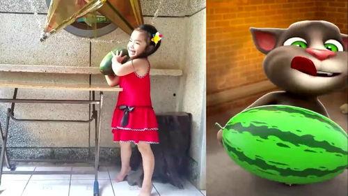 汤姆猫吃瓜白底,揭秘白底下的趣味世界